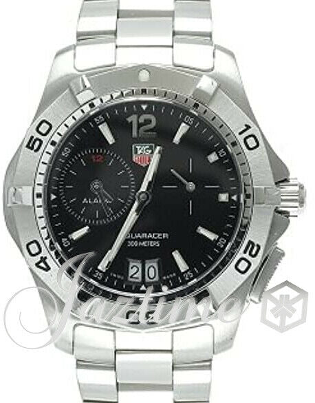 Tag Heuer Aquaracer Black Index Dial Stainless Steel Bezel & Stainless Steel Bracelet WAF111Z.BA0801