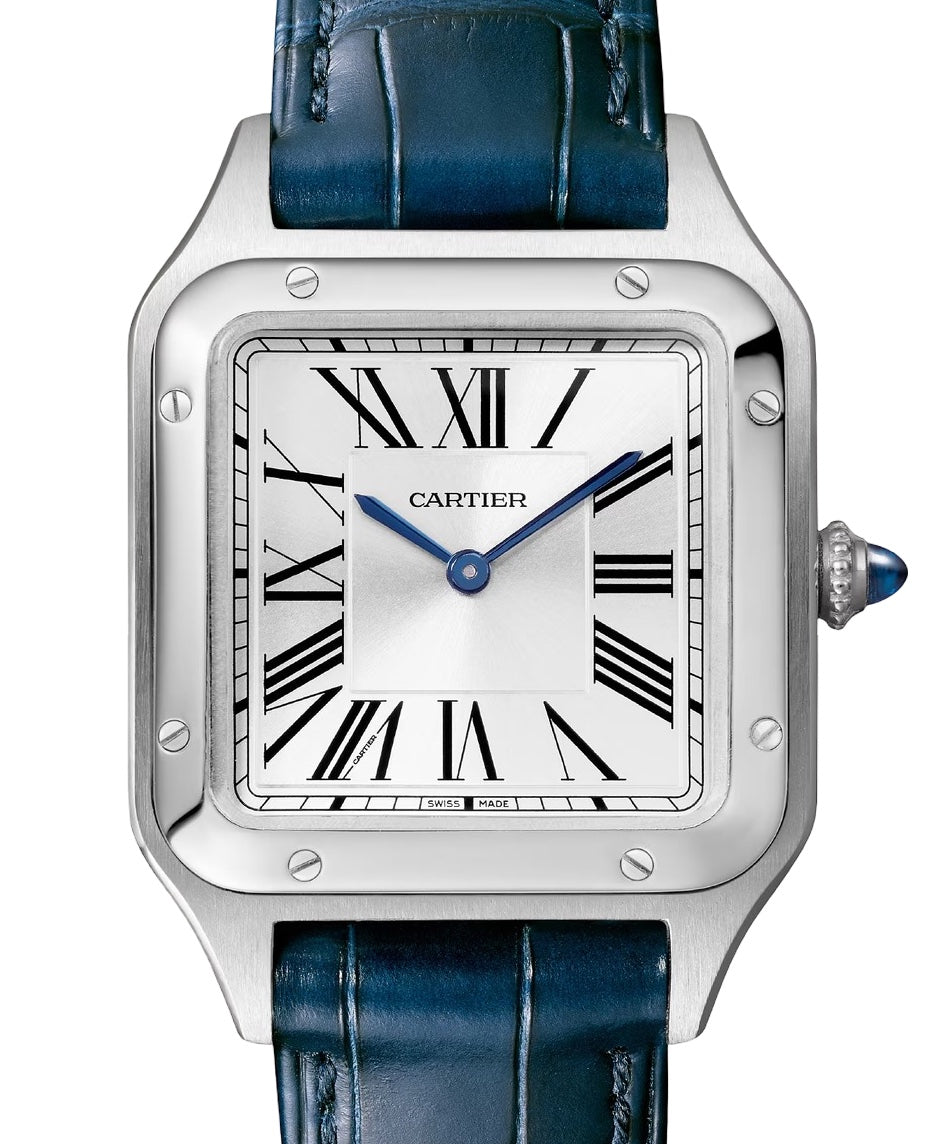 Santos Dumont Quartz Small Steel Silver Dial WSSA0086
