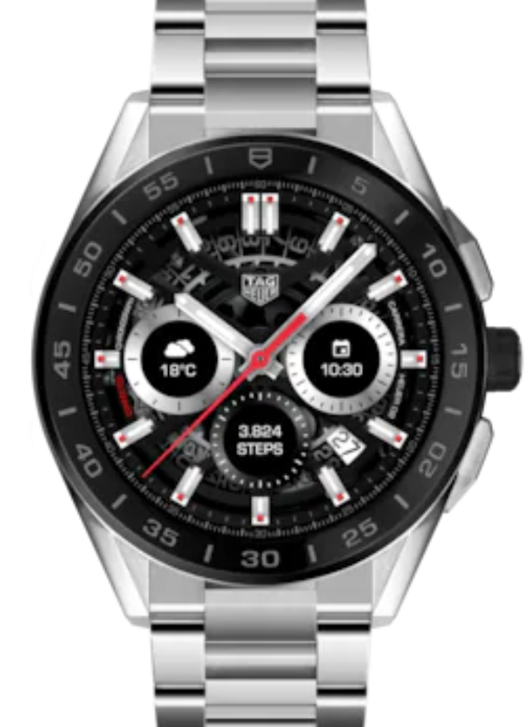 Tag Heuer Connected Stainless Steel Black Index Dial & Stainless Steel Bracelet SBG8A10.BA0646 - BRAND NEW