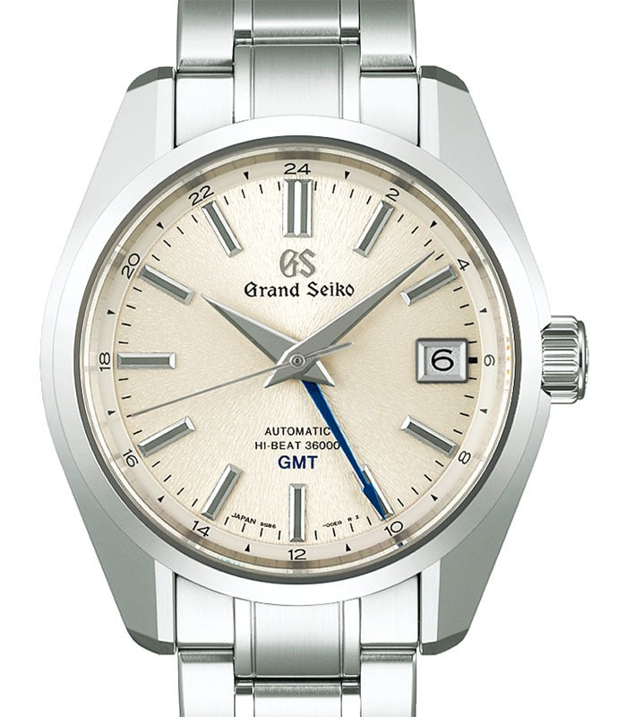 Grand Seiko Heritage Hi-Beat 36000 GMT Steel “Mt. Iwate Pattern” White Dial SBGJ263 - BRAND NEW