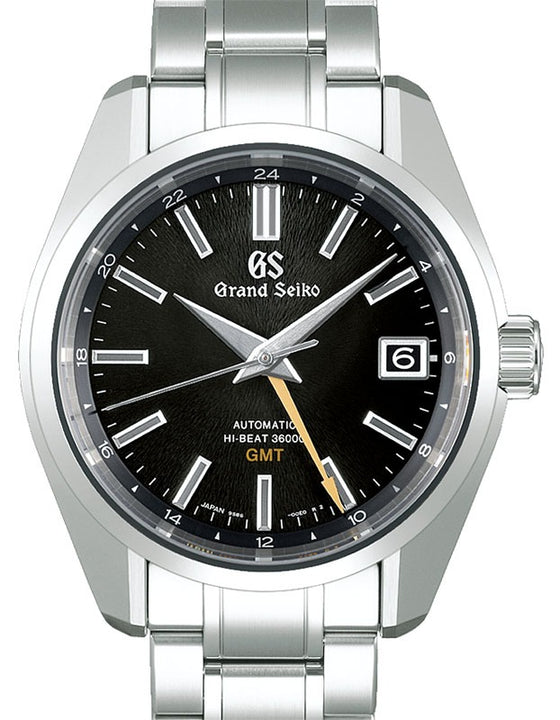 Grand Seiko Heritage Hi-Beat 36000 GMT Steel Black Dial SBGJ265 - BRAND NEW