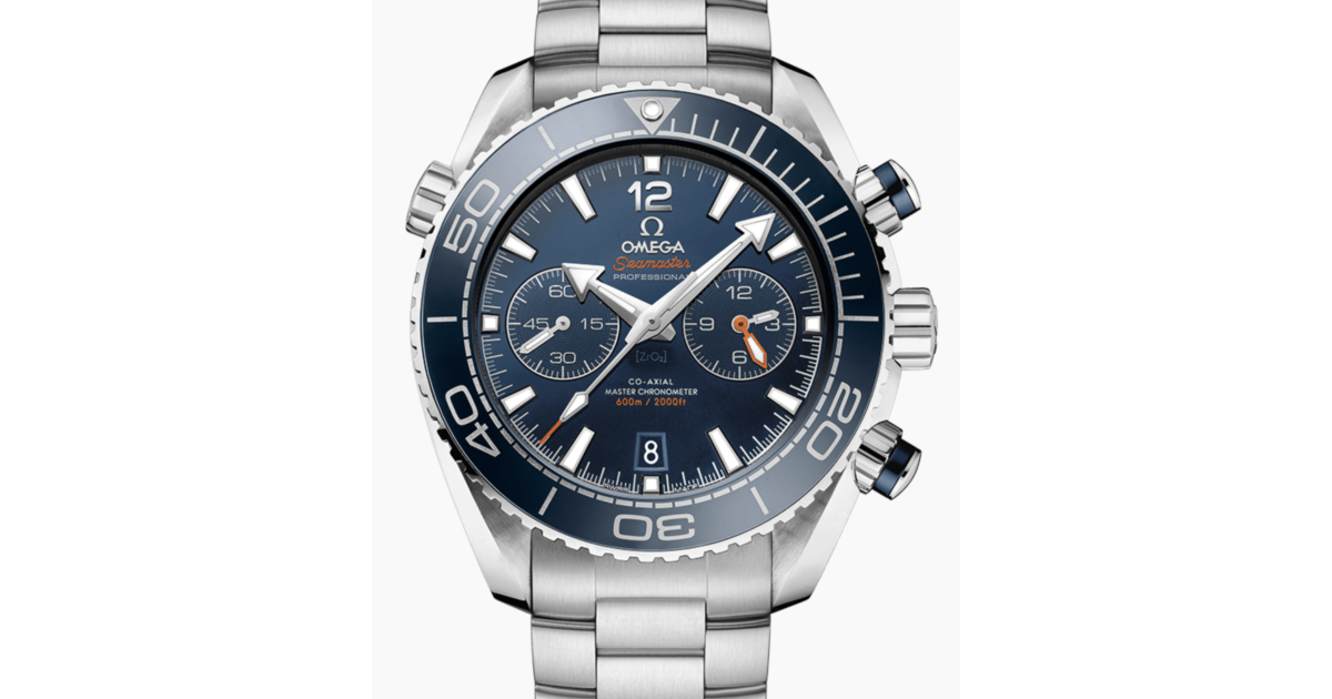 Omega Planet Ocean 600M Chronograph 45.5mm Steel Blue Dial Bracelet 215.30.46.51.03.001