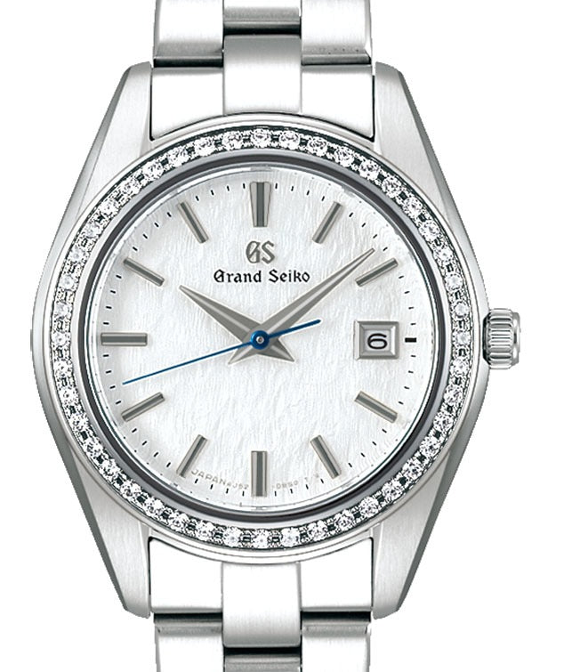 Grand Seiko Heritage Refined Quartz Diamond Steel Hotaka "Snowflake" White Dial STGF385 - BRAND NEW