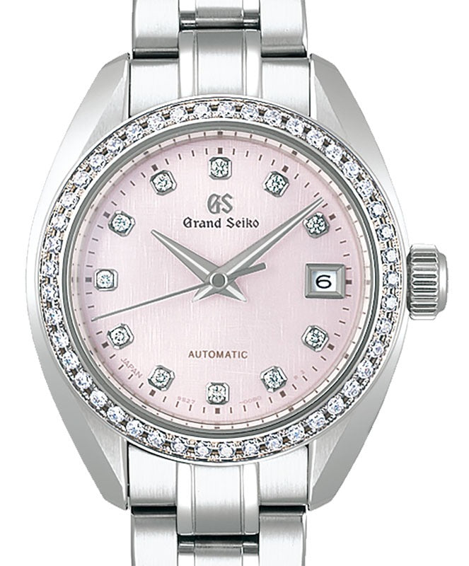 Grand Seiko Heritage Automatic 9S27 Diamond 27.9mm Steel Light Pink Dial STGK019- BRAND NEW