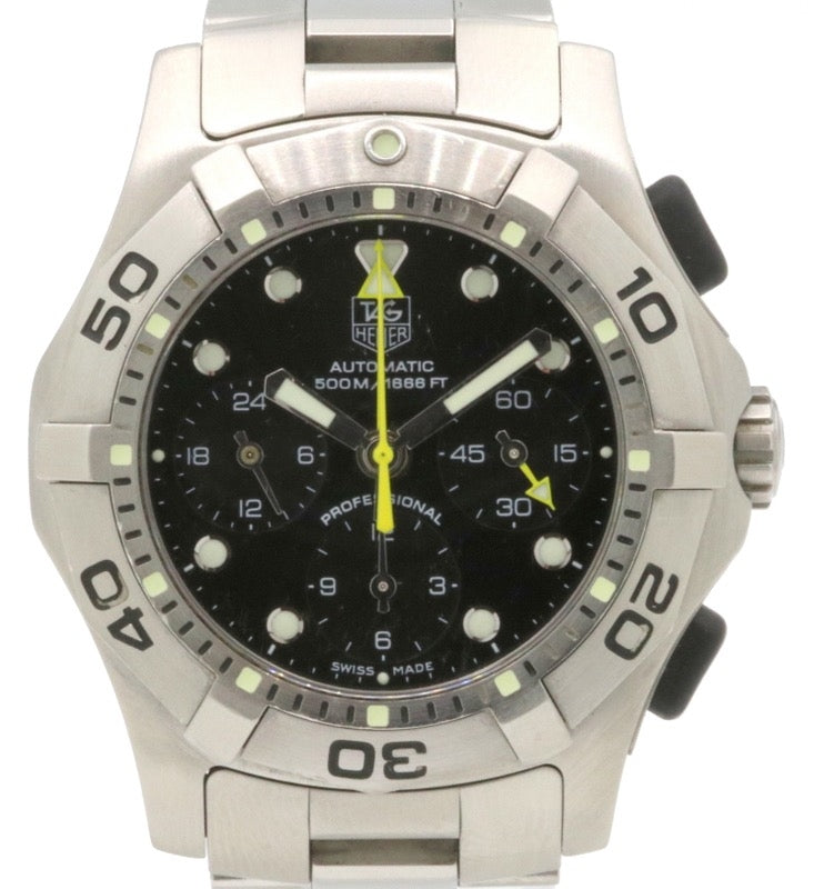 TAG Heuer Aquagraph CN211A.BA0353 Black Stainless Steel Automatic Men's 43mm - PRE-OWNED