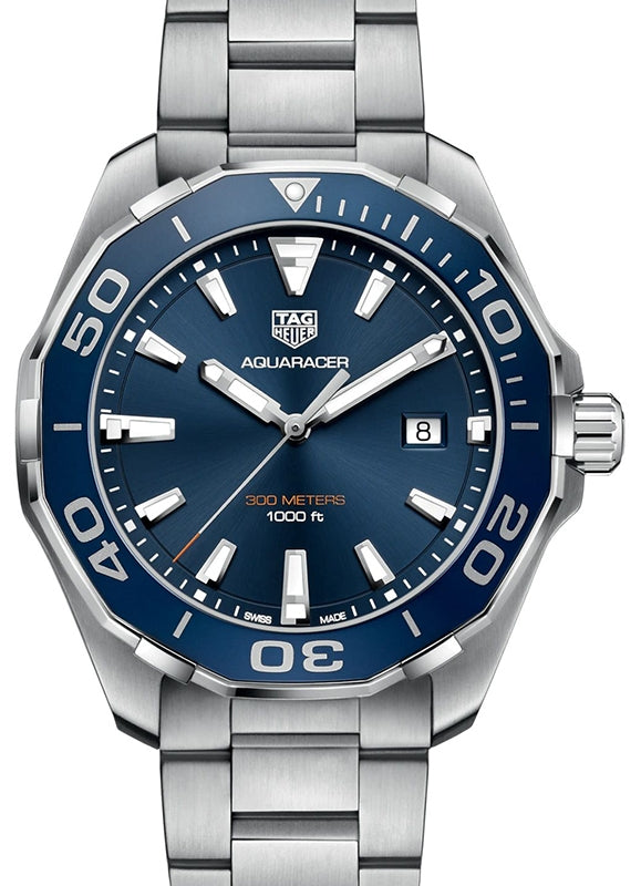 Tag Heuer Aquaracer Stainless Steel Blue Index Dial & Stainless Steel Bracelet WAY101C.BA0746