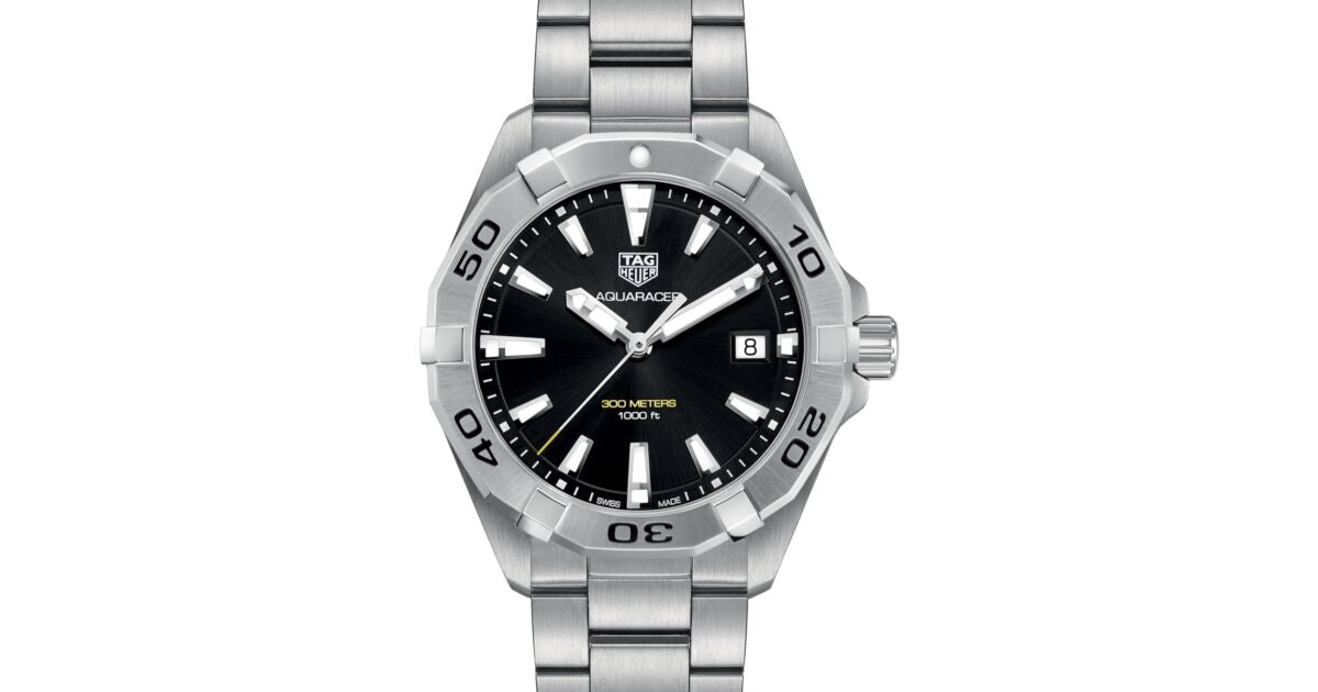 Tag Heuer Aquaracer Black Index Dial Stainless Steel Bezel & Stainless Steel Bracelet WAF111Z.BA0801