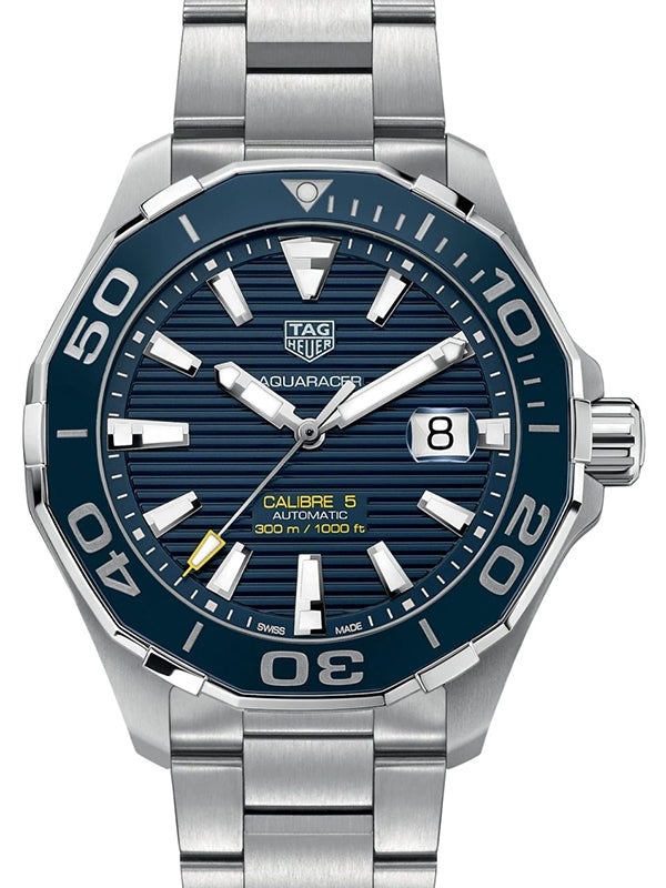 Tag Heuer Aquaracer Stainless Steel Blue Index Dial & Stainless Steel Bracelet WAY201B.BA0927 - BRAND NEW