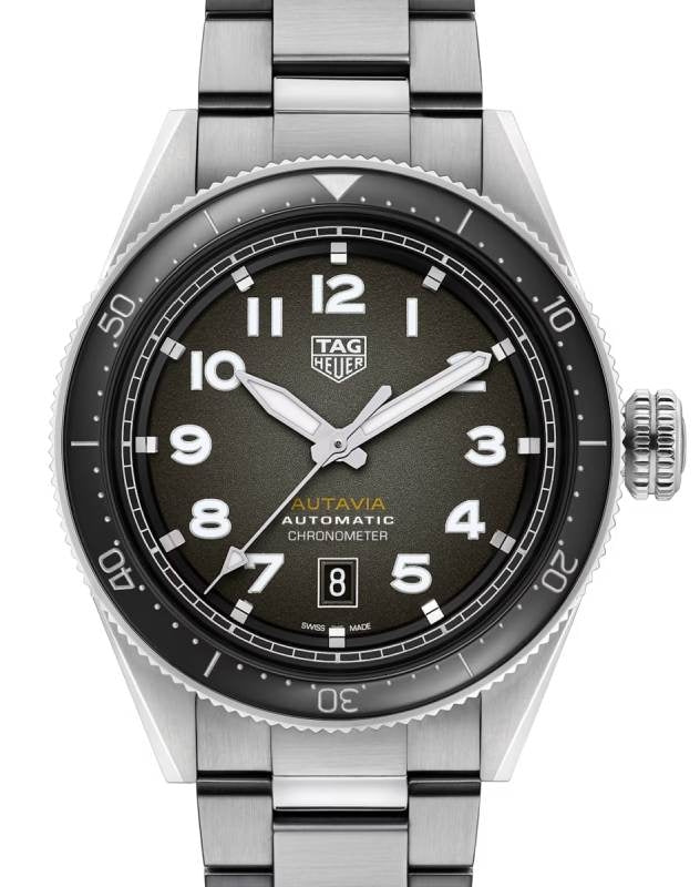 Tag Heuer Autavia Stainless Steel 42mm Black Dial WBE5114.EB0173 - BRAND NEW