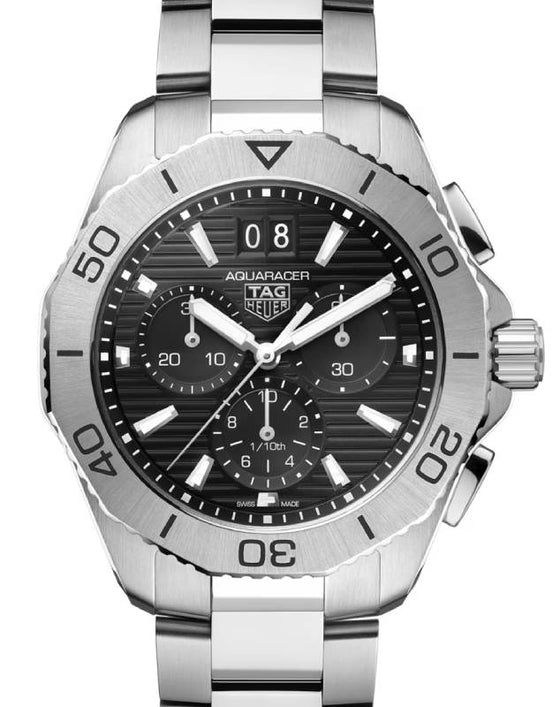 Tag Heuer Carrera Aquaracer Professional 200 Date Quartz Steel 40mm Black Dial CBP1110.BA0627 - BRAND NEW