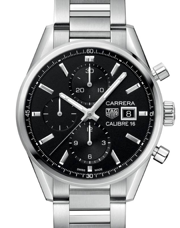 Tag Heuer Carrera Chronograph Steel 41mm Black Dial CBK2110.BA0715 - BRAND NEW