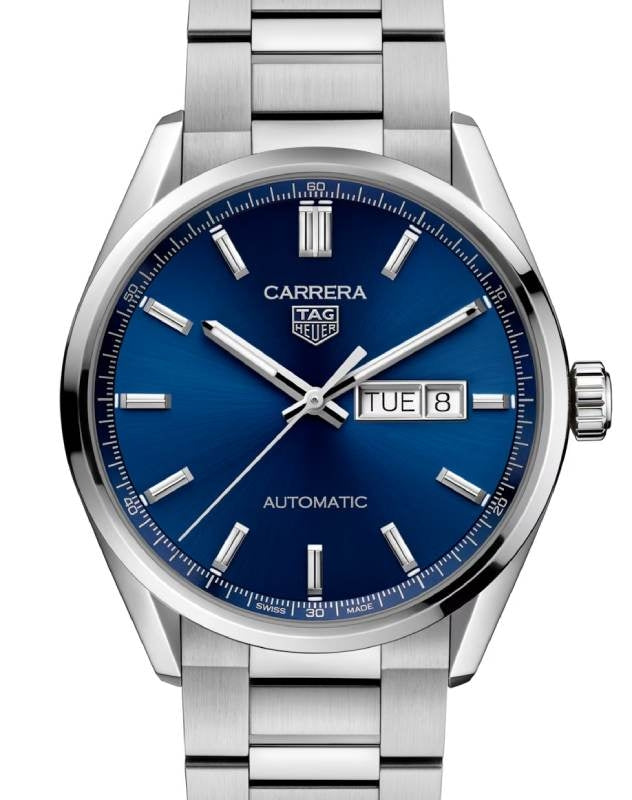 Tag Heuer Carrera Day-Date Stainless Steel 41mm Blue Dial WBN2012.BA0640 - BRAND NEW
