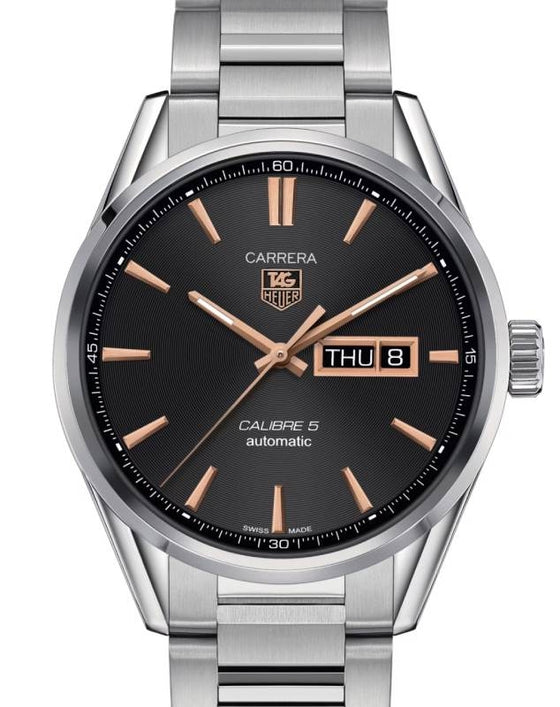 Tag Heuer Carrera Stainless Steel 41mm Black Dial WAR201C.BA0723 - BRAND NEW