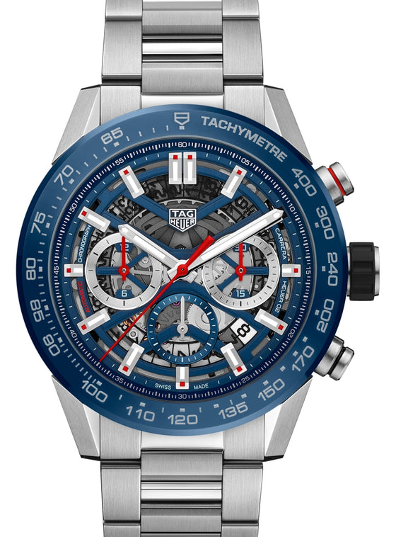 Tag Heuer Carrera Stainless Steel Blue Index Dial & Stainless Steel Bracelet CBG2A11.BA0654 - BRAND NEW