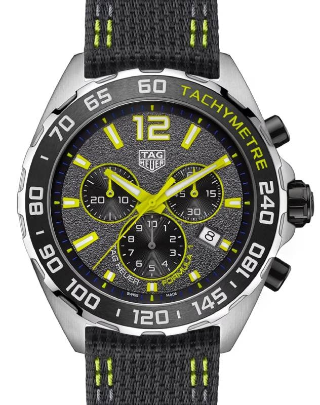 Tag Heuer Formula 1 Quartz Chronograph Stainless Steel 43mm Black Dial Nylon Strap CAZ101AG.FC8304 - BRAND NEW