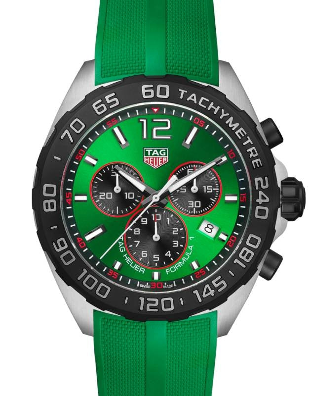Tag Heuer Formula 1 Quartz Chronograph Stainless Steel 43mm Green Dial CAZ101AP.FT8056 - BRAND NEW