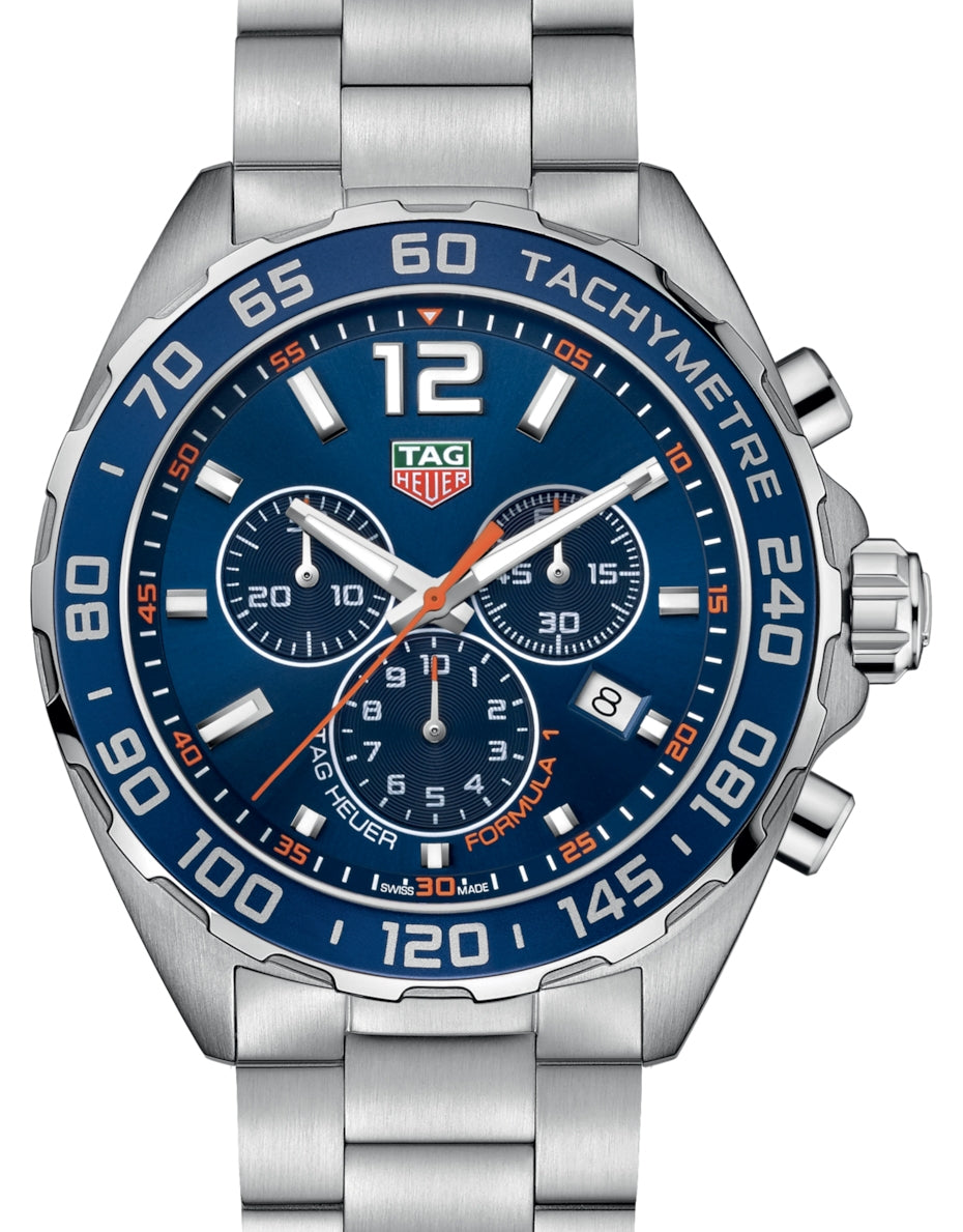 Tag Heuer Formula 1 Quartz Chronograph Stainless Steel Blue Dial CAZ1014.BA0842 - BRAND NEW