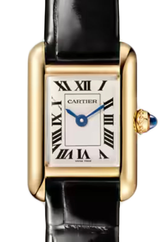 Tank Louis Cartier Mini Quartz Yellow Gold Leather Strap WGTA0352
