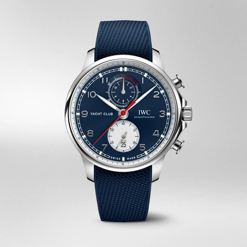 IWC Portugieser Yacht Club Chronograph ?Orlebar Brown? Stainless Steel 44.6mm Blue Dial IW390704 - BRAND NEW