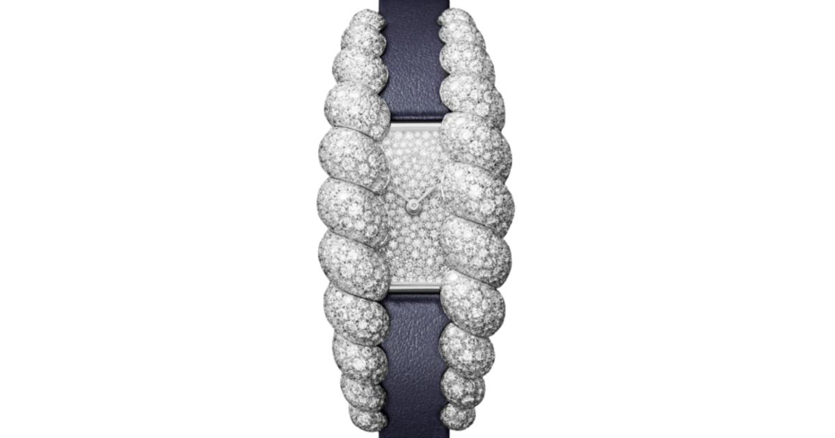 Cartier Tressage Quartz 18K White Gold Brilliant-Cut Diamonds Dial HPI01693 - BRAND NEW