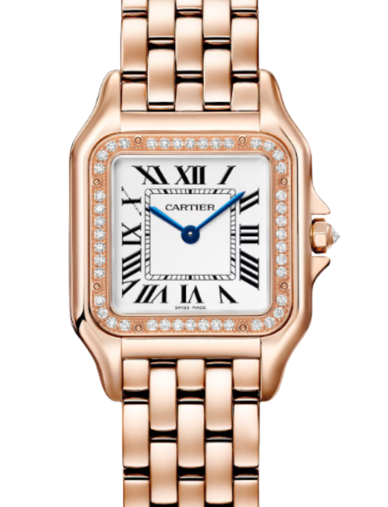 Panthere de Cartier Medium Quartz Rose Gold Silver Dial WJPN0088 - BRAND NEW