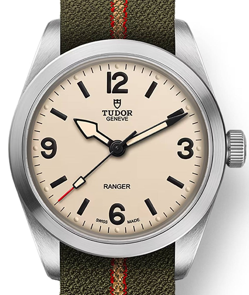 Tudor Ranger Calibre MT5400 Steel Beige Dial 36mm Green Fabric Bracelet M79930-0008