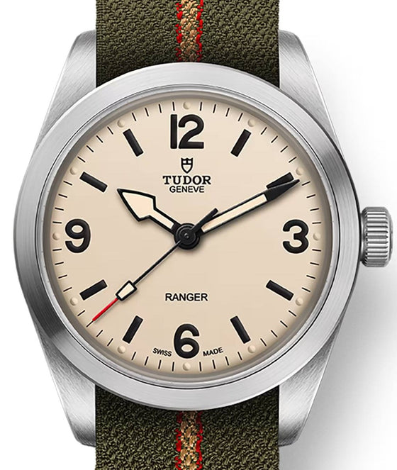 Tudor Ranger Calibre MT5400 Steel Beige Dial 36mm Green Fabric Bracelet M79930-0008