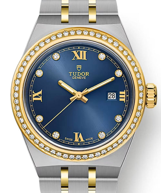 Tudor Royal Steel Diamond Set Blue Dial M28323-0002