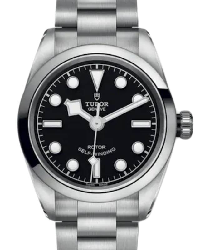 Tudor Black Bay 32 Stainless Steel 32mm Black Dial Steel Bracelet 79580-0001 - Brand New