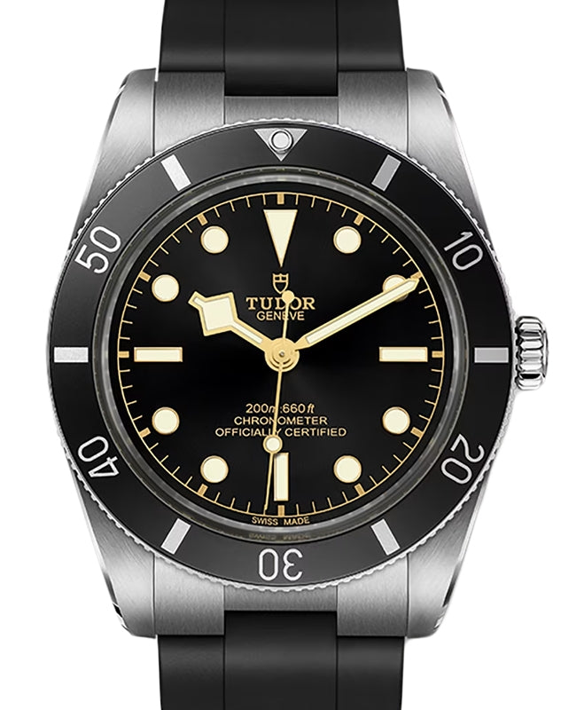 Tudor Black Bay 54 Steel 37mm Black Dial Rubber Strap M79000N-0002