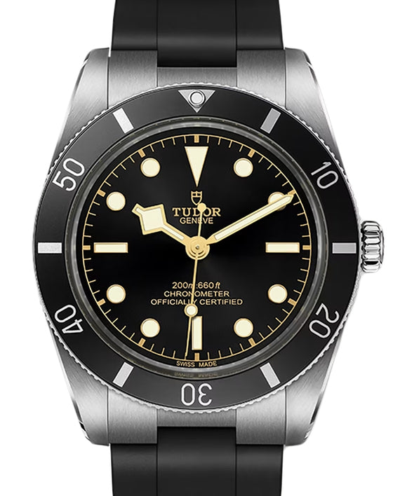 Tudor Black Bay 54 Steel 37mm Black Dial Rubber Strap M79000N-0002