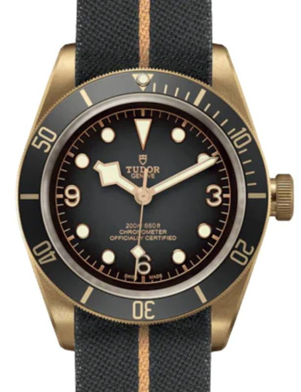 Tudor Black Bay Bronze 43mm Black Dial Fabric Strap M79250BA-0002