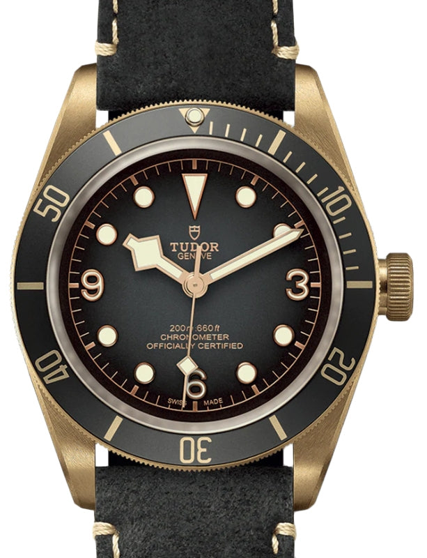 Tudor Black Bay Bronze 43mm Slate Grey Dial Leather Strap M79250BA-0001