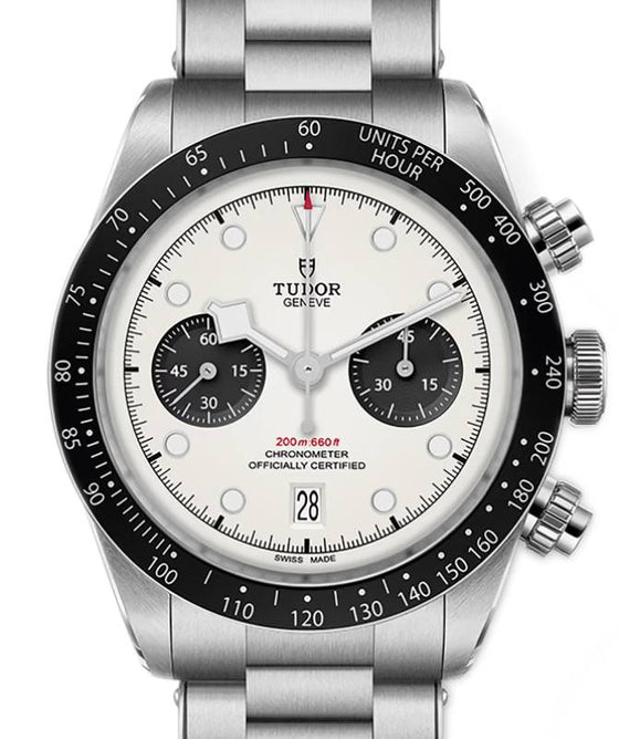 Tudor Black Bay Chrono Steel Silver Dial 41mm T-Fit Bracelet M79360N-0012