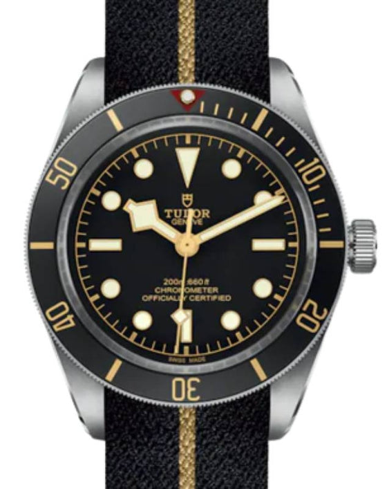 Tudor Black Bay 58 Steel 39mm Black Dial Fabric Strap M79030N-0003