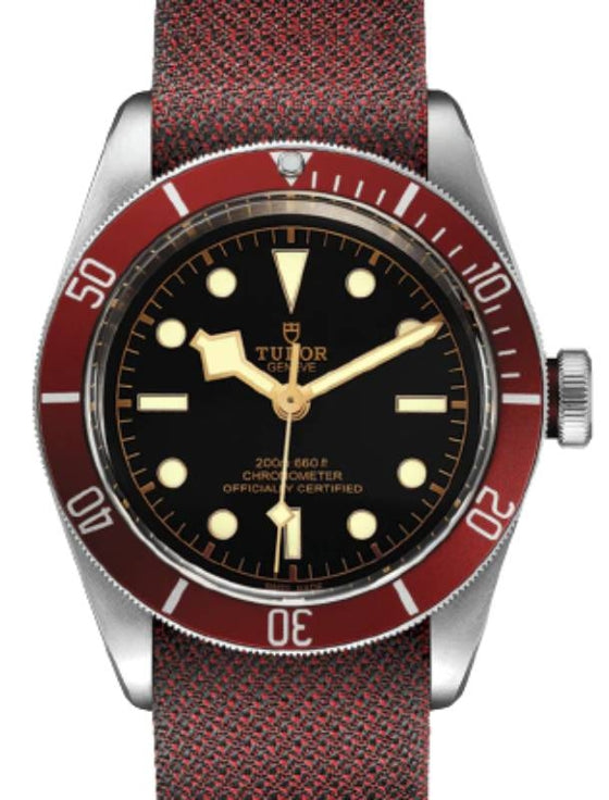 Tudor Black Bay Stainless Steel 41mm Black Dial Fabric Strap M79230R-0009