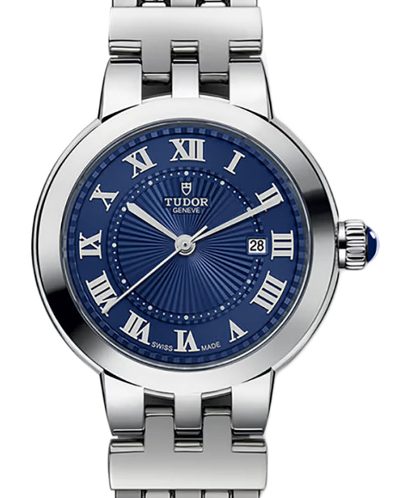 Tudor Clair De Rose Steel 30mm Blue Dial M35500-0009