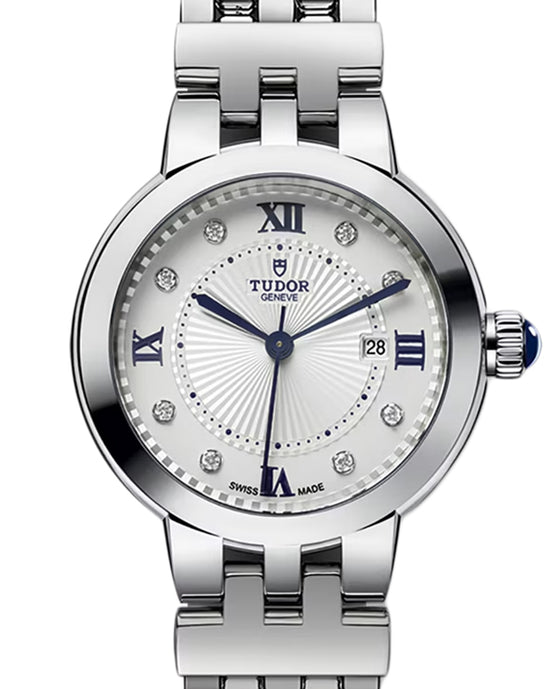 Tudor Clair De Rose Steel 30mm Silver Dial M35500-0004
