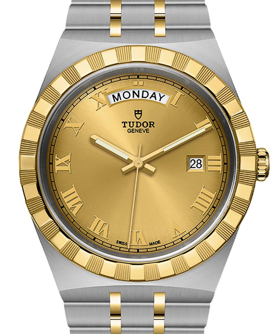 Tudor Royal Steel Yellow Gold 41mm Champagne Dial M28603-0004 - BRAND NEW