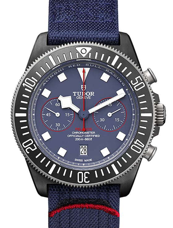 Tudor Sport Watches Pelagos FXD Chrono Carbon 43mm Blue Dial M25807KN-0001