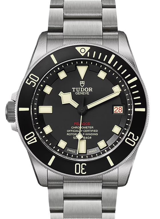 Tudor Sport Watches Pelagos LHD Titanium/Steel 42mm Black Dial M25610TNL-0001
