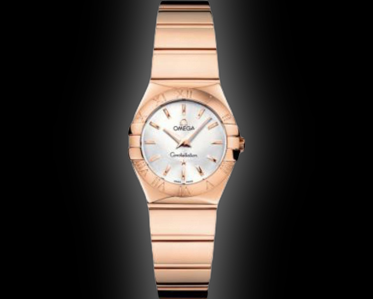 OMEGA 123.25.27.60.55.009 CONSTELLATION QUARTZ 27mm STEEL AND RED GOLD BRAND NEW
