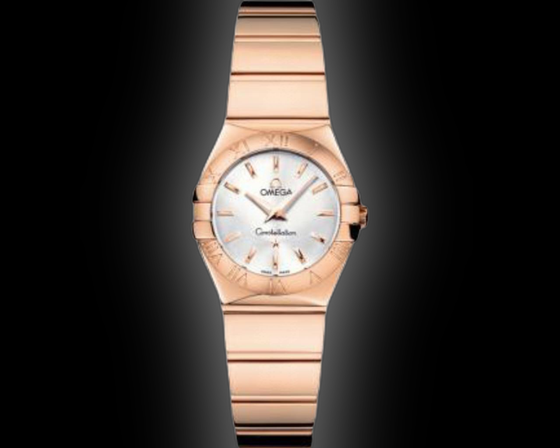 OMEGA 123.25.27.60.55.001 CONSTELLATION QUARTZ 27mm STEEL AND RED GOLD BRAND NEW
