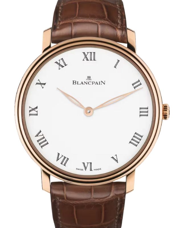 Blancpain Métiers D'Art Grande Décoration Red Gold 45mm White Dial Leather Strap 6615 3631 55B - BRAND NEW
