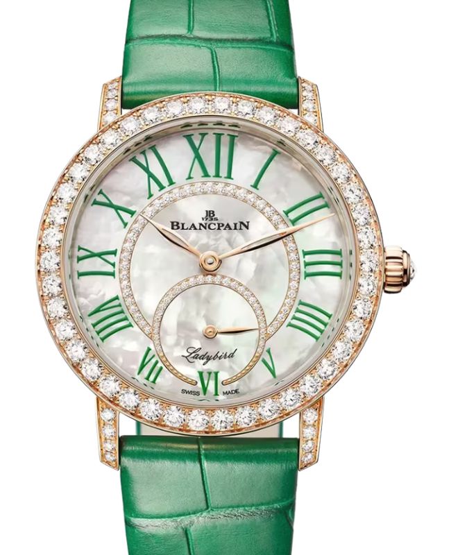 Blancpain Ladybird Colors Red Gold 34.9mm Mother of Pearl Dial 3661A 2954 55B - BRAND NEW