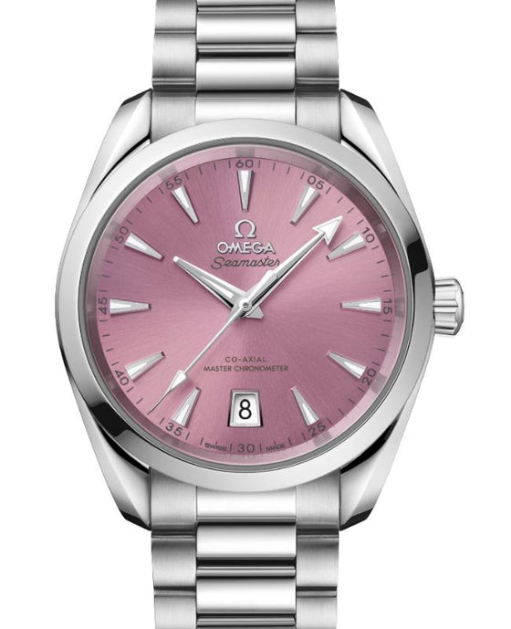 Omega Seamaster Aqua Terra 150M Shades Co-Axial Master Chronometer Steel 38mm Pink Dial 220.10.38.20.10.005 - BRAND NEW
