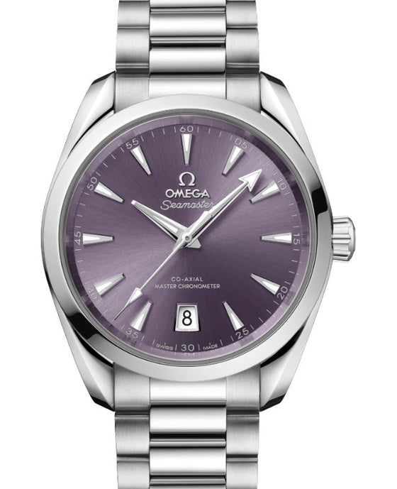 Omega Seamaster Aqua Terra 150M Shades Co-Axial Master Chronometer Steel 38mm Lavender Dial 220.10.38.20.10.004 - BRAND NEW