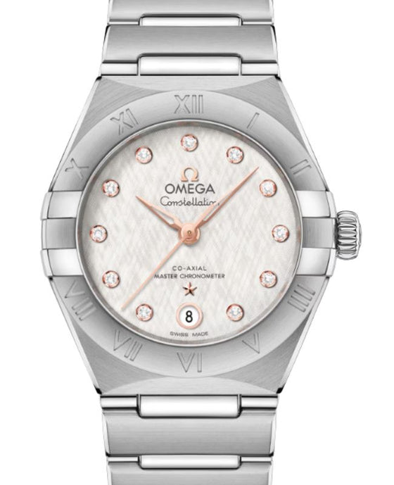 Omega Constellation Chronometer 29 mm Steel Diamond Silver Dial 131.10.29.20.52.001