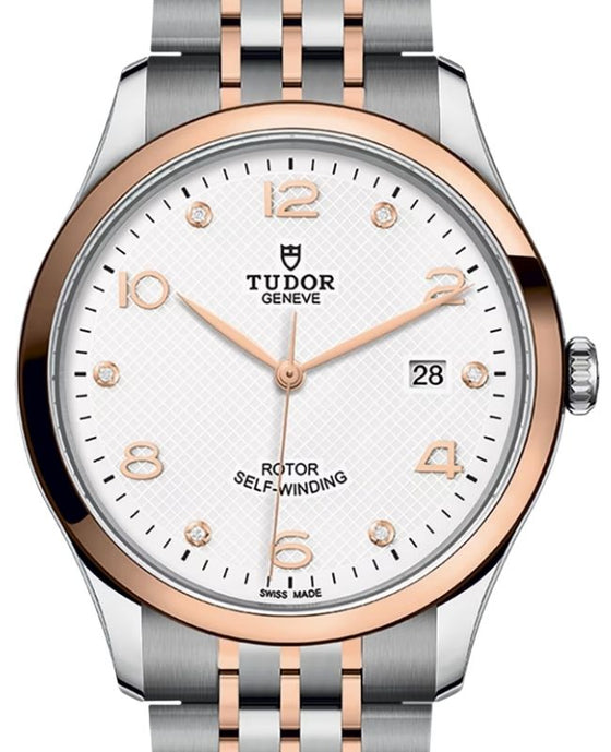 Tudor 1926 Steel 39mm Rose Gold Bracelet White Diamond Dial M91551-0011 - BRAND NEW