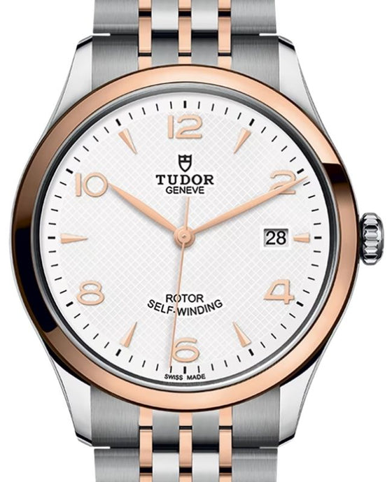 Tudor 1926 Steel 39mm Rose Gold Bezel White Dial M91551-0009 - BRAND NEW